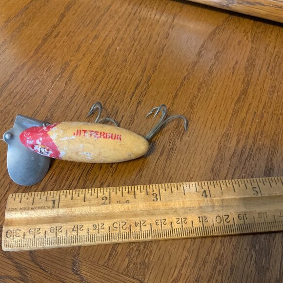 VINTAGE JITTERBUG WOODEN FISHING LURES - FRED ARBOGAST - LOT OF 2 - Picture 7 of 7